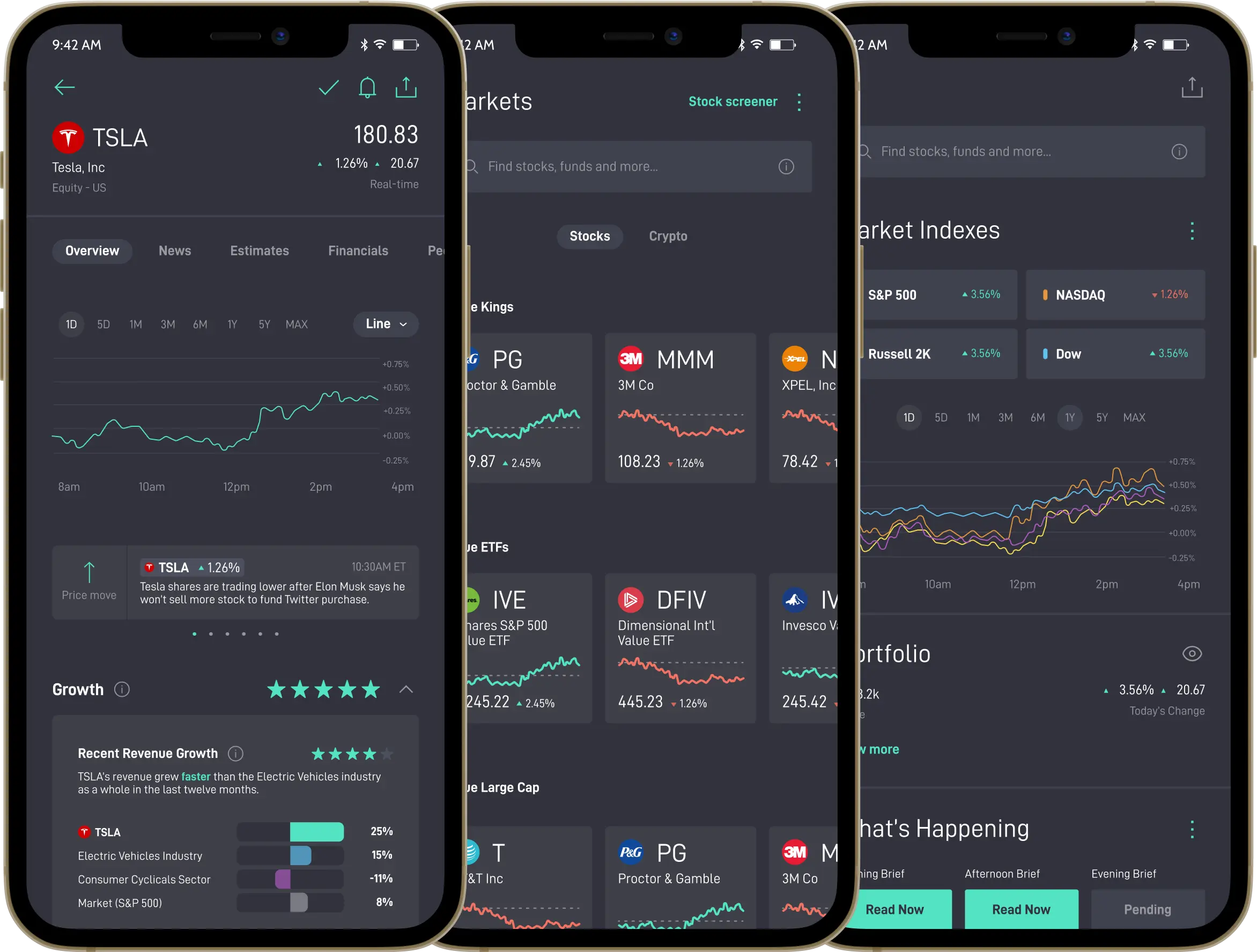 Mobile Investing App - Adam Baitch creative project