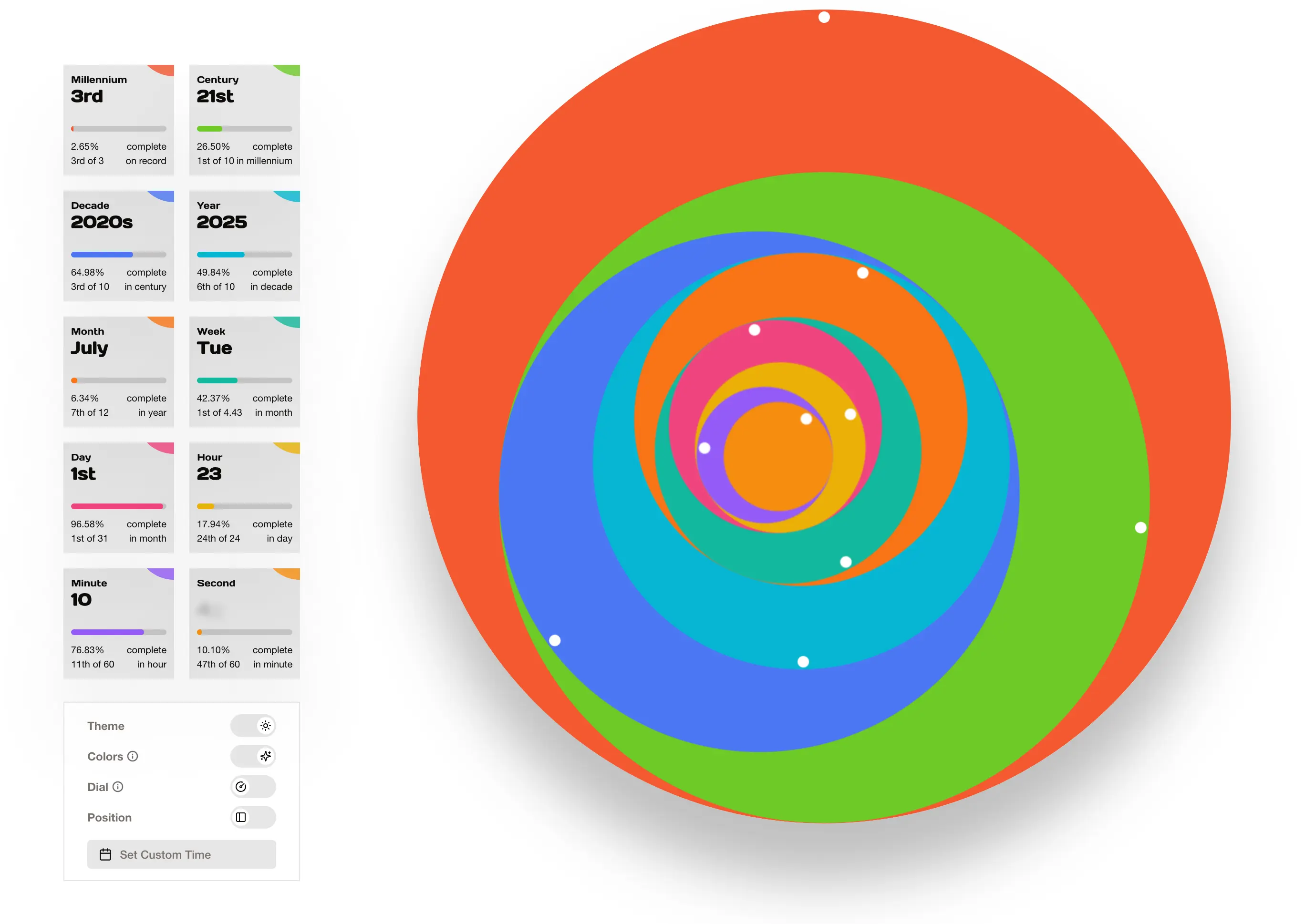Helio Clock - Adam Baitch creative project